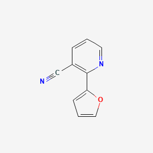 molecular formula C10H6N2O B1341814 2-(Furan-2-yl)nicotinonitrile 