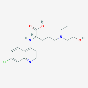 molecular formula C18H24ClN3O3 B13418141 Hydroxychloroquine Acid 