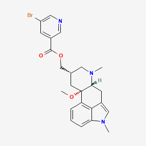 molecular formula C24H26BrN3O3 B13418143 8-epi Nicergoline 