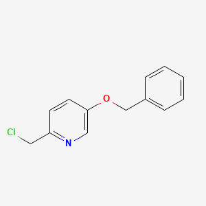 molecular formula C13H12ClNO B1341815 5-(Benzyloxy)-2-(chloromethyl)pyridine CAS No. 127590-90-3