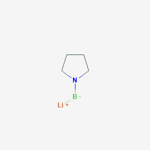 molecular formula C4H8BLiN B134182 Lithium pyrrolidinoborohydride 1M solu CAS No. 144188-76-1