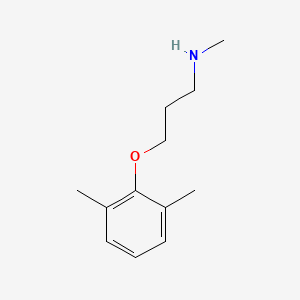molecular formula C12H19NO B1341820 3-(2,6-dimethylphenoxy)-N-methylpropan-1-amine CAS No. 91553-71-8