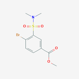 molecular formula C10H12BrNO4S B13418243 Methyl 4-bromo-3-(dimethylsulfamoyl)benzoate 