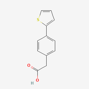 molecular formula C12H10O2S B1341833 2-[4-(Thiophen-2-yl)phenyl]acetic acid 
