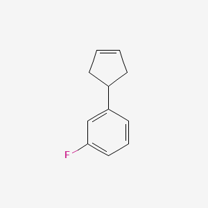 molecular formula C11H11F B13418380 1-(Cyclopent-3-en-1-yl)-3-fluorobenzene CAS No. 369650-25-9