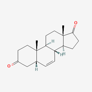 molecular formula C19H26O2 B13418389 (5beta)-Androst-6-ene-3,17-dione 