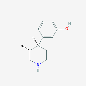 B134184 3-((3S,4S)-3,4-Dimethylpiperidin-4-yl)phenol CAS No. 145678-87-1