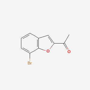 molecular formula C10H7BrO2 B1341841 1-(7-溴苯并呋喃-2-基)乙酮 CAS No. 460086-95-7