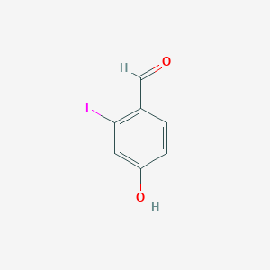 molecular formula C7H5IO2 B1341843 4-羟基-2-碘苯甲醛 CAS No. 90151-01-2