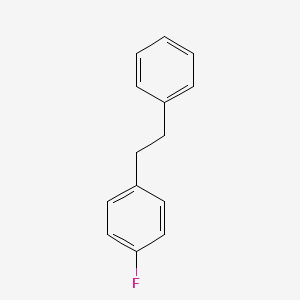molecular formula C14H13F B13418434 Bibenzyl, 4-fluoro- CAS No. 370-76-3