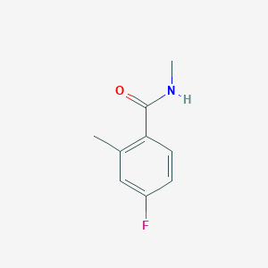 molecular formula C9H10FNO B13418440 4-Fluoro-N,2-dimethylbenzamide CAS No. 56109-74-1