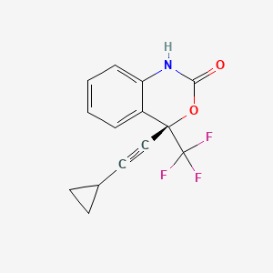 molecular formula C14H10F3NO2 B13418443 Deschloro-(S)-efavirenz 