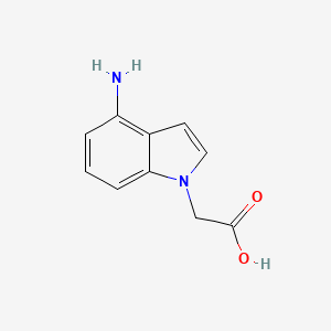B1341845 2-(4-amino-1H-indol-1-yl)acetic acid CAS No. 1245568-73-3