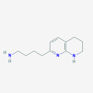 molecular formula C12H19N3 B1341846 5,6,7,8-四氢-1,8-萘啶-2-丁胺 CAS No. 380394-88-7