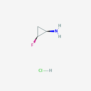 molecular formula C3H7ClFN B134185 (1R,2S)-2-fluorocyclopropan-1-amine Hydrochloride CAS No. 141042-21-9
