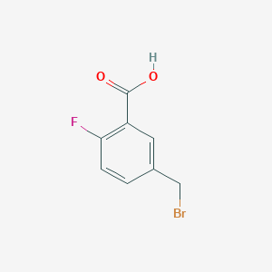 molecular formula C8H6BrFO2 B1341850 5-(Bromomethyl)-2-fluorobenzoic acid CAS No. 773100-76-8