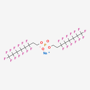 molecular formula C16H8F26NaO4P B13418554 Sodium bis[2-(perfluorohexyl)ethyl] phosphate CAS No. 407582-79-0