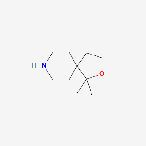 molecular formula C10H19NO B1341857 1,1-Dimethyl-2-oxa-8-azaspiro[4.5]decane CAS No. 374794-98-6