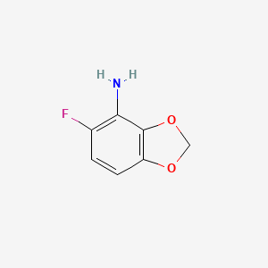 molecular formula C7H6FNO2 B1341858 5-Fluoro-1,3-benzodioxol-4-amine CAS No. 492444-04-9