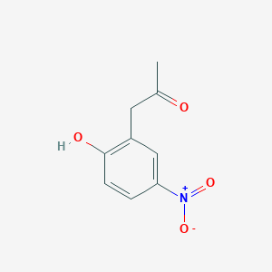 molecular formula C9H9NO4 B13418710 1-(2-Hydroxy-5-nitrophenyl)propan-2-one 
