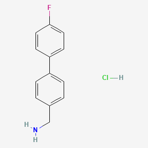 molecular formula C13H13ClFN B1341883 [4-(4-Fluorophenyl)phenyl]methylamine hydrochloride CAS No. 518357-40-9