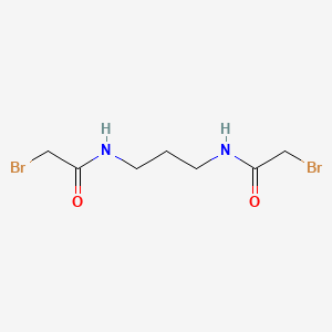molecular formula C7H12Br2N2O2 B13418832 N,N'-1,3-Propanediylbis[2-bromoacetamide] 