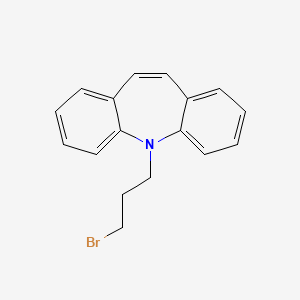 molecular formula C17H16BrN B13418863 5-(3-Bromopropyl)-5H-dibenz[b,f]azepine 
