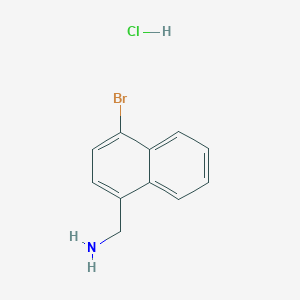 molecular formula C11H11BrClN B1341887 (4-Bromonaphthalen-1-yl)methanamine hydrochloride CAS No. 578029-09-1