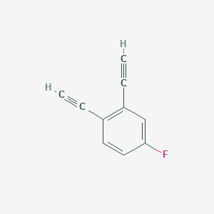 molecular formula C10H5F B13418878 1,2-Diethynyl-4-fluorobenzene 