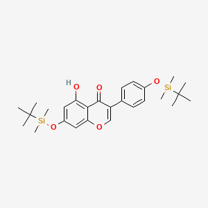 molecular formula C27H38O5Si2 B13418908 O,O-Di(tert-butyldimethylsilyl) Genistein 