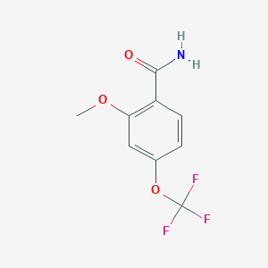 molecular formula C9H8F3NO3 B1341891 2-Methoxy-4-(trifluoromethoxy)benzamide CAS No. 886500-76-1