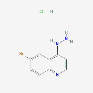 molecular formula C9H9BrClN3 B1341897 6-Bromo-4-hydrazinoquinoline hydrochloride CAS No. 1171943-39-7