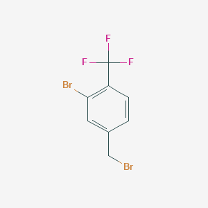 molecular formula C8H5Br2F3 B1341898 2-Bromo-4-(bromomethyl)-1-(trifluoromethyl)benzene CAS No. 372120-77-9