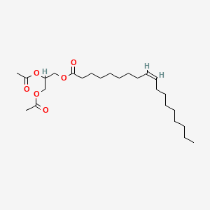 molecular formula C25H44O6 B13418997 Glyceryl 1-oleate, diacetate CAS No. 28060-90-4