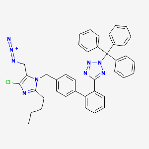molecular formula C41H36ClN9 B13419132 N-Trityl Losartan Azide 