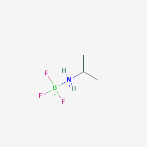 molecular formula C3H9BF3N B13419214 Boron, trifluoro(2-propanamine)-, (T-4)- CAS No. 3776-04-3