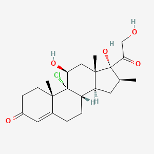 molecular formula C22H31ClO5 B13419219 1,2-Dihydro Beclomethasone 