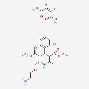 molecular formula C25H31ClN2O9 B13419222 Amlodipine Diethyl Ester Maleate 