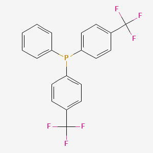 molecular formula C20H13F6P B13419240 Bis(p-trifluoromethylphenyl)phenylphosphine 