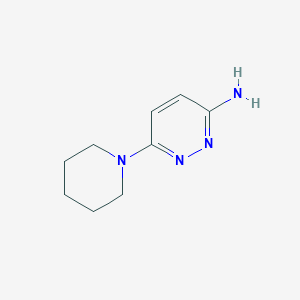 molecular formula C9H14N4 B13419248 6-(Piperidin-1-yl)pyridazin-3-amine 