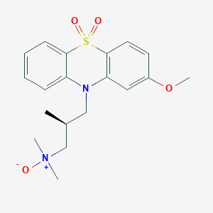 molecular formula C19H24N2O4S B13419272 Levomepromazine Sulfone N-Oxide 