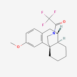 molecular formula C19H22F3NO2 B13419294 3-Methoxy-17-(trifluoroacetyl)-morphinan 
