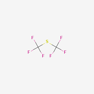 molecular formula C2F6S B13419300 Bis(trifluoromethyl) sulfide CAS No. 371-78-8
