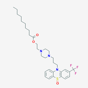 molecular formula C32H44F3N3O3S B13419306 Fluphenazine Decanoate S-oxide 