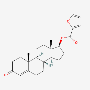 molecular formula C24H30O4 B13419311 Testosterone, 2-furoate CAS No. 60895-85-4
