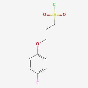 molecular formula C9H10ClFO3S B1341932 3-(4-Fluorophenoxy)propane-1-sulfonyl chloride 