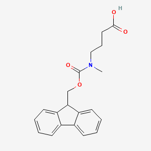 molecular formula C20H21NO4 B1341938 4-((((9H-Fluoren-9-yl)methoxy)carbonyl)(methyl)amino)butanoic acid CAS No. 221124-57-8