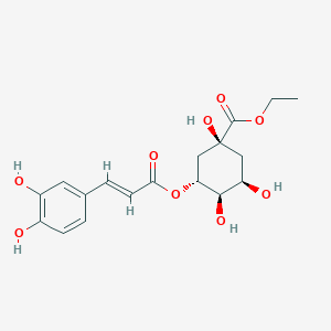 molecular formula C18H22O9 B13419431 Ethyl chlorogenate 