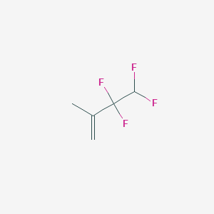 molecular formula C5H6F4 B13419443 3,3,4,4-Tetrafluoro-2-methylbut-1-ene CAS No. 57252-78-5