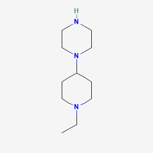 molecular formula C11H23N3 B1341945 1-(1-Ethylpiperidin-4-yl)piperazine CAS No. 686298-05-5